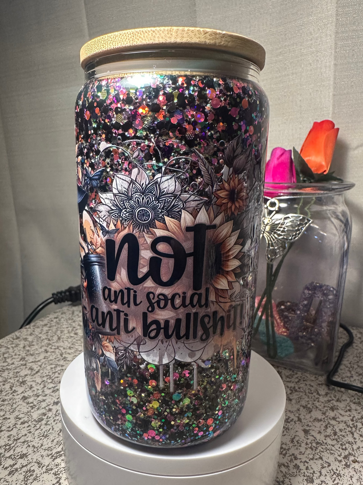 "Anti BS" 16 oz snow globe
