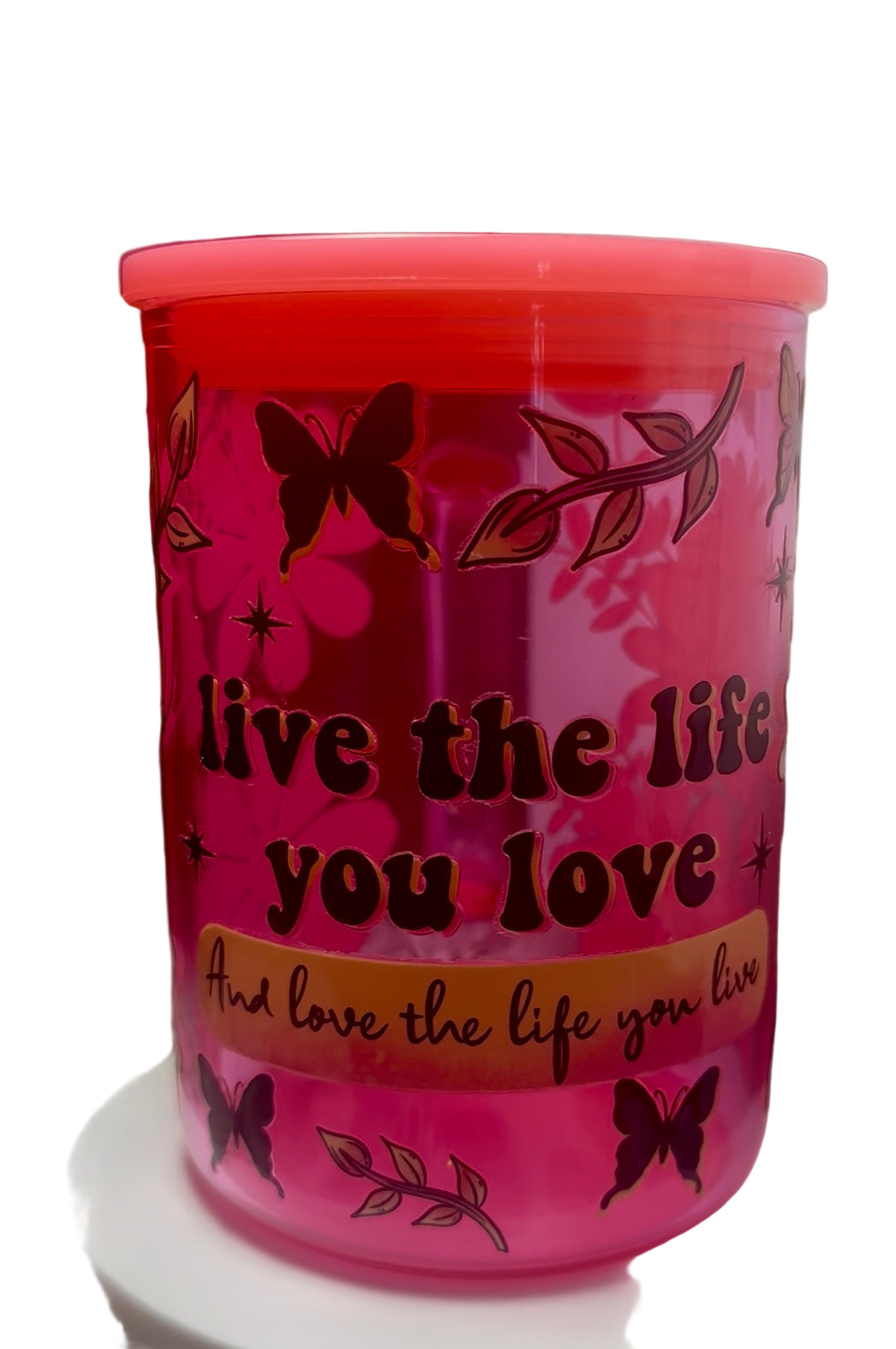 Pink Glass Mug